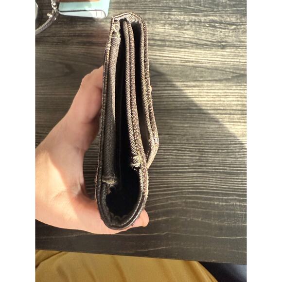 Michael Kors Jet Set Brown Monogram Checkbook Wallet - Picture 11 of 11